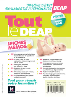 Tout le DEAP en fiches mémos - IFAP - Diplôme État Auxiliaire puériculture - 2025-2026