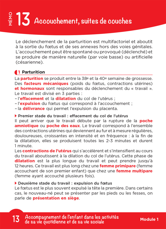 Tout le DEAP en fiches mémos - IFAP - Diplôme État Auxiliaire puériculture - 2025-2026