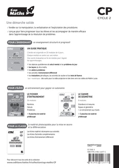 Cap Maths CP - Ed. 2025 - Matériel photocopiable
