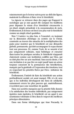 Voyage en pays du bénédicité