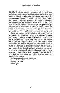 Voyage en pays du bénédicité