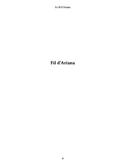 Le fil d'Ariana