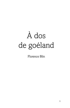 À dos de goéland