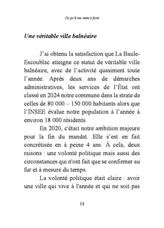 Ce qu'il me reste à faire