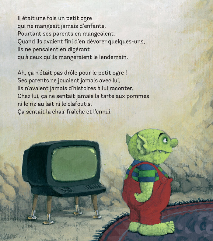 Le petit ogre veut aller à l'école