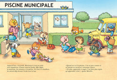 Mini-Loup à la piscine avec figurine