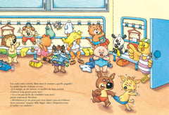 Mini-Loup à la piscine avec figurine