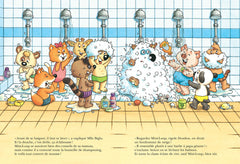 Mini-Loup à la piscine avec figurine