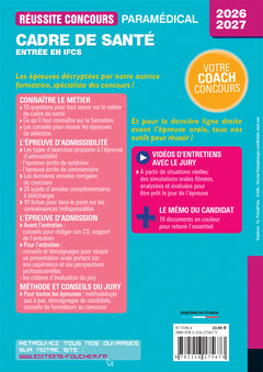 Réussite Concours - Cadre de santé - Entrée en IFCS - Préparation complète 2026-2027
