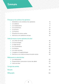 Cahier de l'étudiant Infirmier - Calcul de doses
