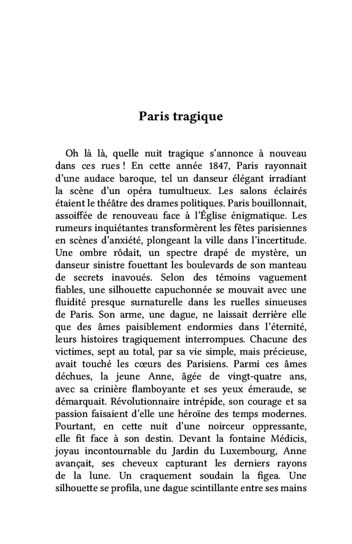 Carla Monteiro et le Spectre de Paris