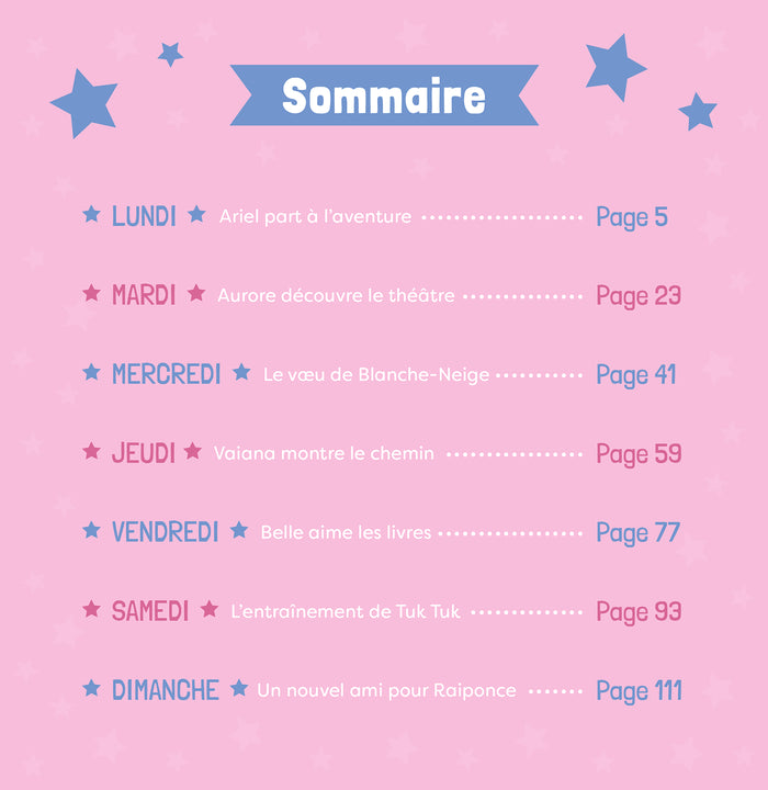 DISNEY PRINCESSES - 7 histoires pour la semaine - Petites Princesses