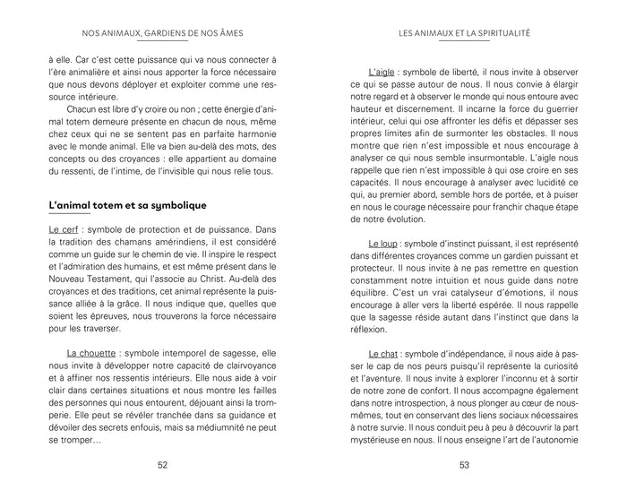 Nos animaux gardiens de nos âmes