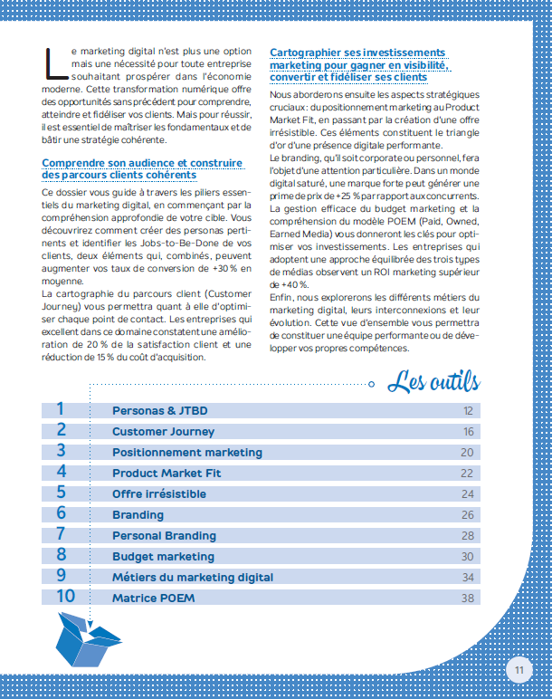 La boîte à outils du marketing digital