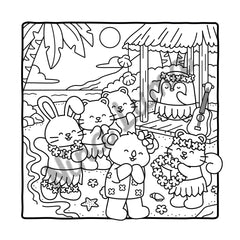 Snuggly friends - Les bons moments de la vie - Coloriages mignons et cocooning - Cosy colo