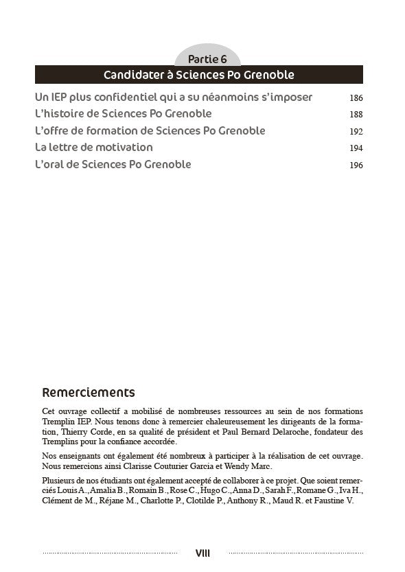 Tremplin Sciences Po Paris, Bordeaux, Grenoble 2026