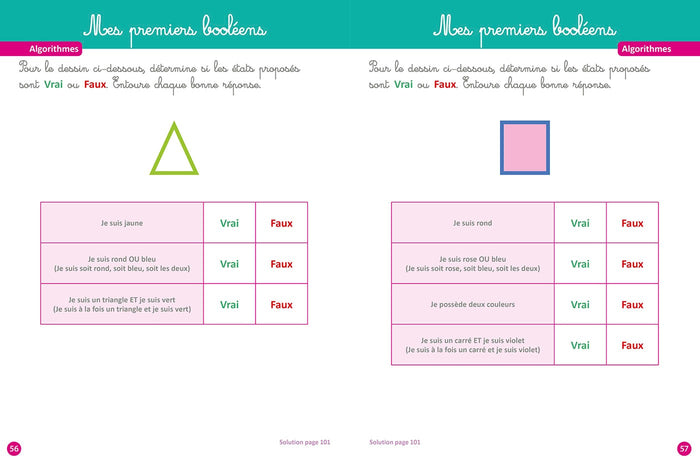 Mon Grand Cahier Larousse pour apprendre à coder dès le CP