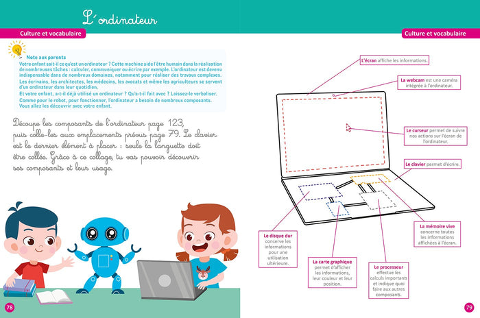 Mon Grand Cahier Larousse pour apprendre à coder dès le CP