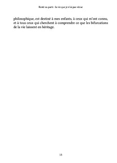 Resté ou parti : la vie que je n'ai pas vécue