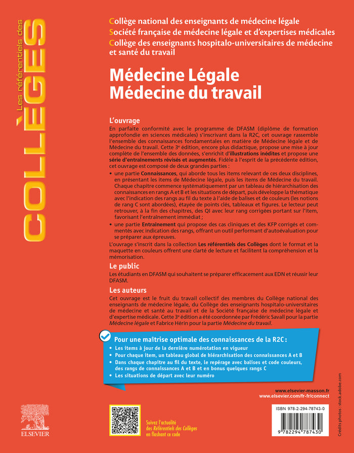 Médecine légale - Médecine du travail