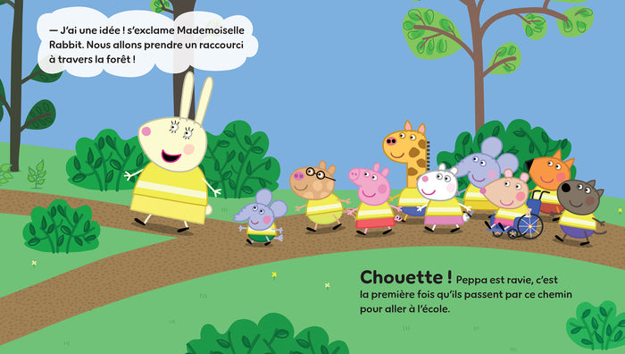 Peppa prend le pédibus