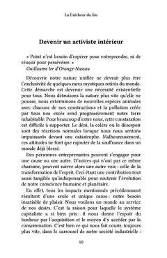 La fraîcheur du feu