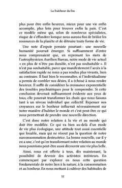 La fraîcheur du feu