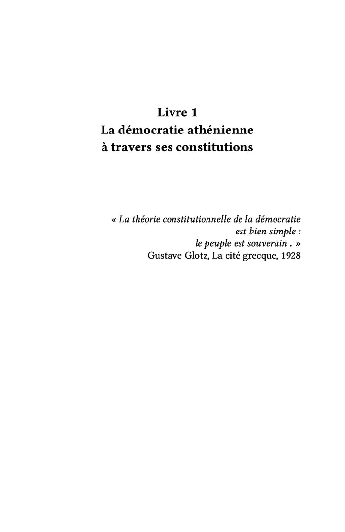 Les constitutions athéniennes