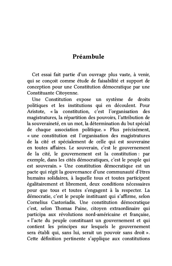Les constitutions athéniennes