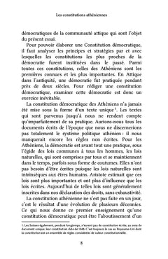 Les constitutions athéniennes