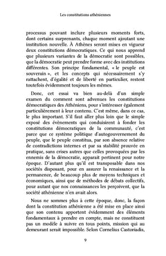 Les constitutions athéniennes