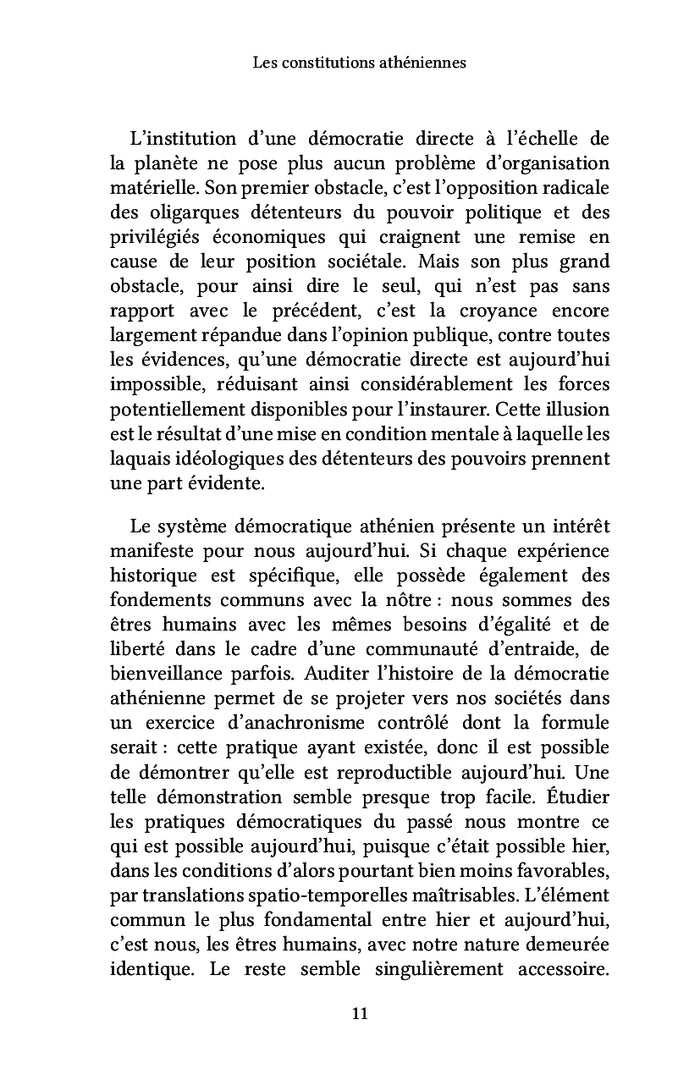 Les constitutions athéniennes