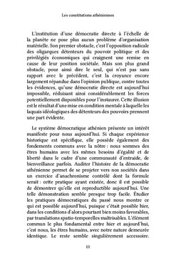 Les constitutions athéniennes