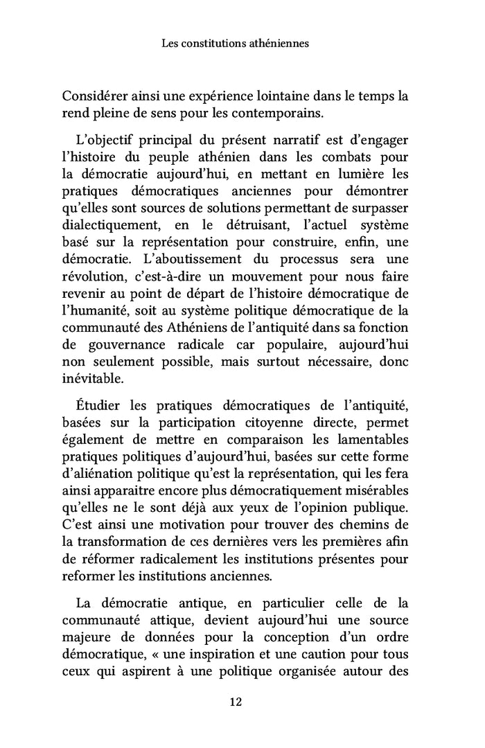 Les constitutions athéniennes