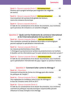 Annales Objectif Bac 2026 - Spécialité SES Tle