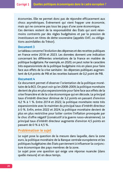 Annales Objectif Bac 2026 - Spécialité SES Tle
