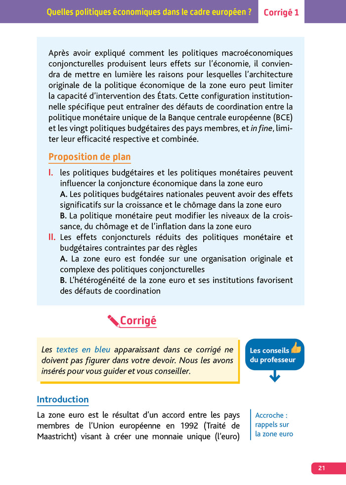 Annales Objectif Bac 2026 - Spécialité SES Tle