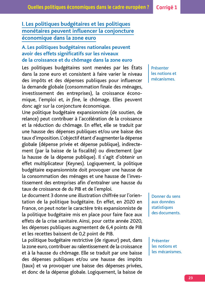 Annales Objectif Bac 2026 - Spécialité SES Tle