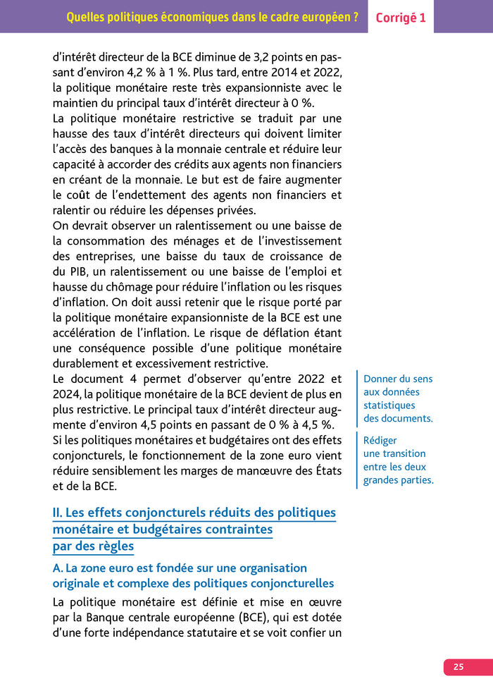Annales Objectif Bac 2026 - Spécialité SES Tle