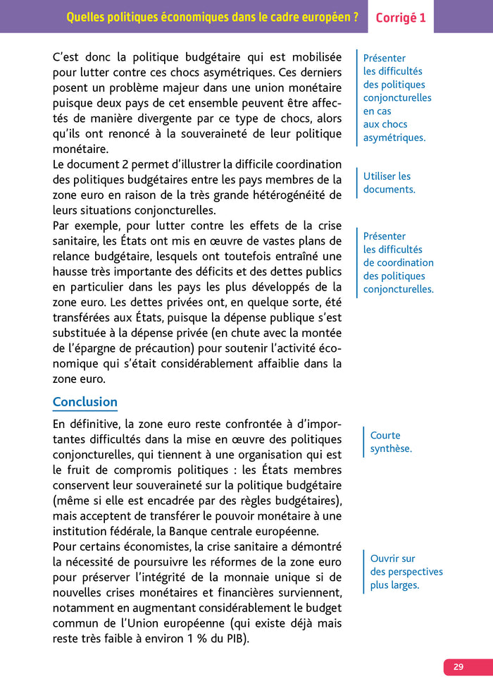 Annales Objectif Bac 2026 - Spécialité SES Tle