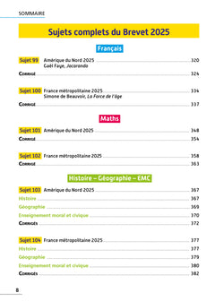 Annales Brevet 2026 - Tout-en-un 3e