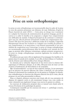 Orthophonie et maladie d'Alzheimer