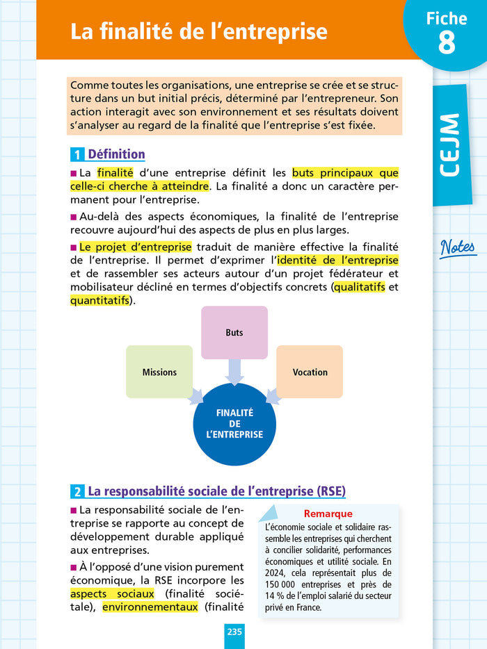 Objectif BTS CG - 160 fiches efficaces pour bien réviser