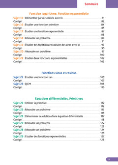 Annales Objectif Bac 2026 - Spécialité Maths Tle