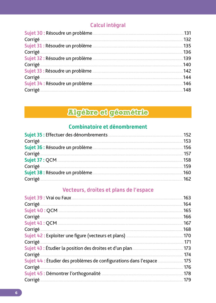 Annales Objectif Bac 2026 - Spécialité Maths Tle