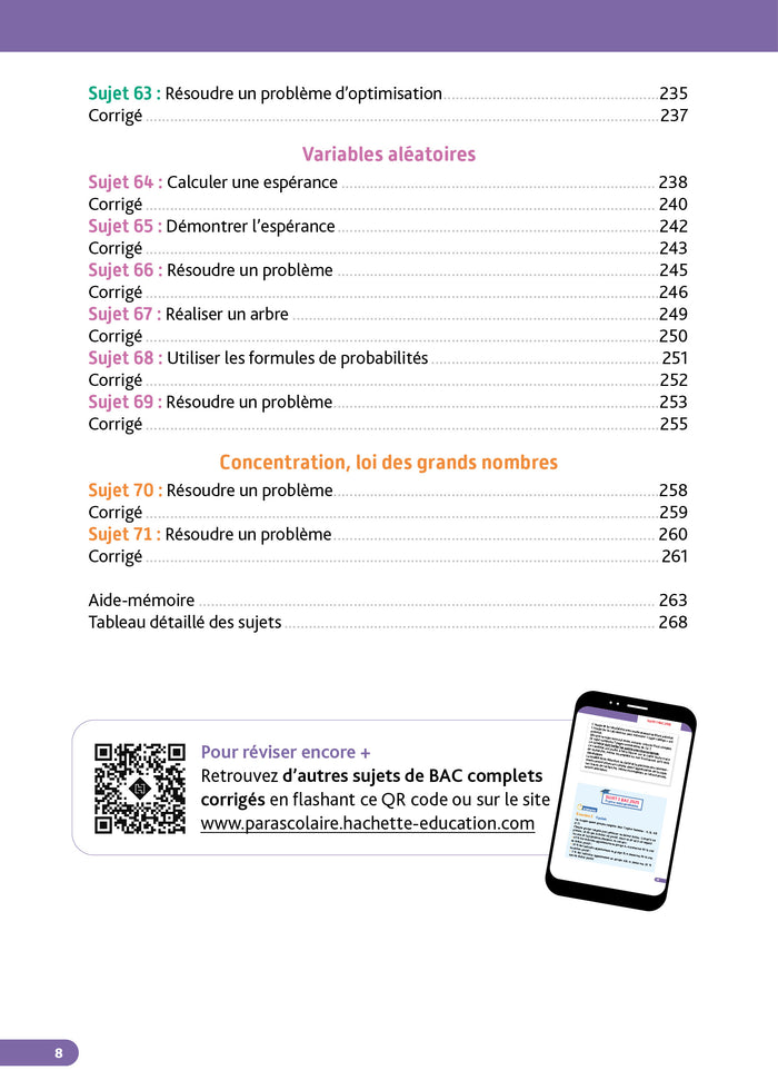 Annales Objectif Bac 2026 - Spécialité Maths Tle