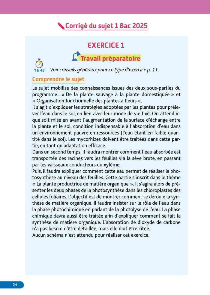 Annales Objectif Bac 2026 - Spécialité SVT Tle