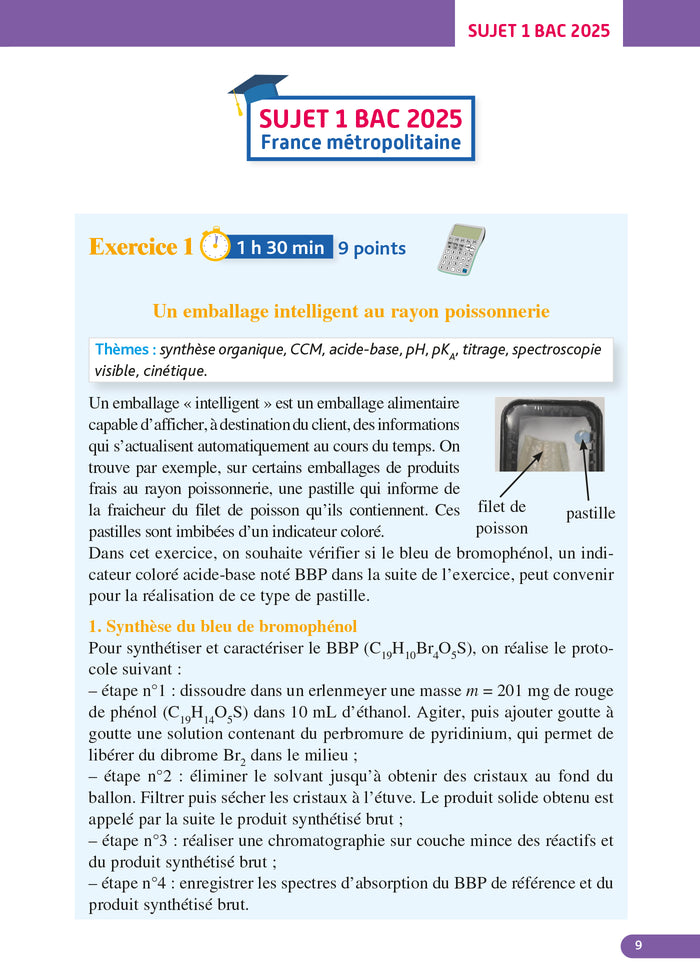 Annales Objectif Bac 2026 - Spécialité Physique-Chimie Terminale