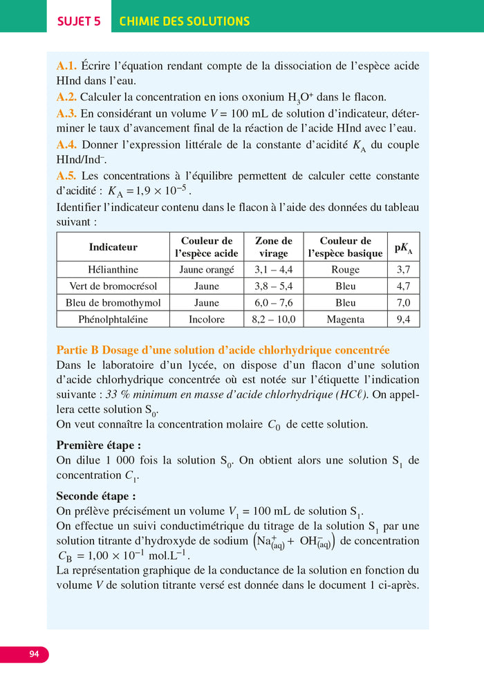 Annales Objectif Bac 2026 - Spécialité Physique-Chimie Terminale