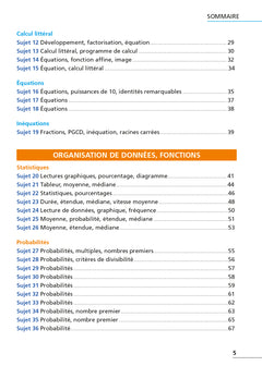Annales Brevet 2026 - Maths 3e - sujets et corrigés